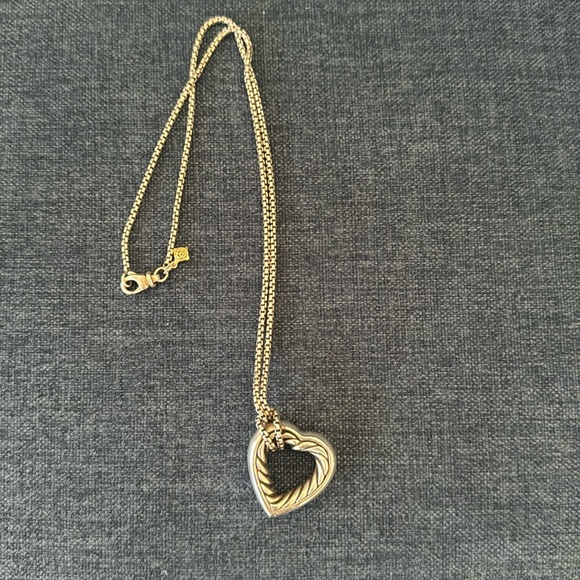 David Yurman Jewelry - Preowned vintage authentic David Yurman heart necklace